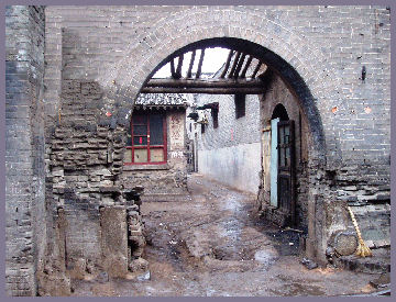 Pingyao old city house entrance