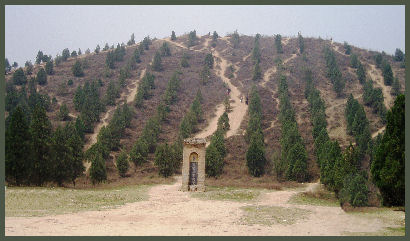Wu Di's tomb mound, Mao, near Xianyang