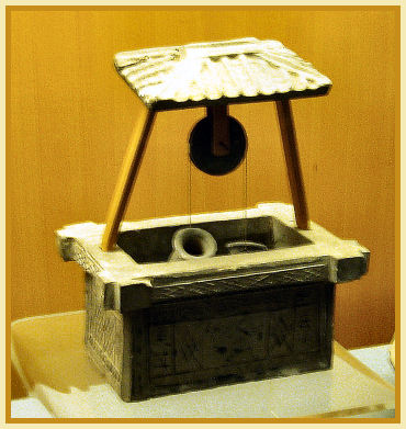Clay model of a well
