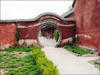 Stone temple gate and pavilion, Gongyi