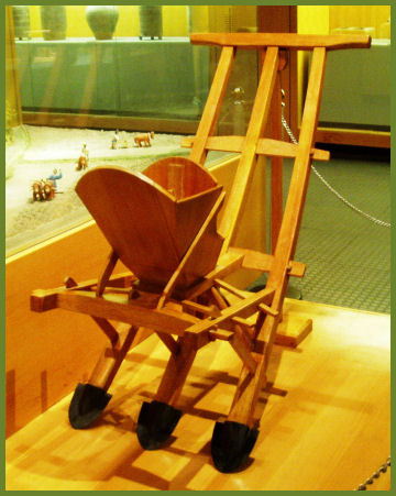 A modern recreation of a plough from the Qin period, Henan Provincial Museum, Zhengzhou